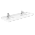 60 inch x 22 inch White Cultured Marble Double Countertop G1556