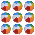 12 Pack Inflatable Rainbow Beach Balls T7317