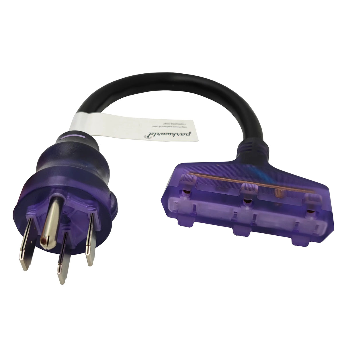 50 amp to 110v Adapter Cord NEMA 14-50P to 5-15R Tri Outlet 1.5FT H3410