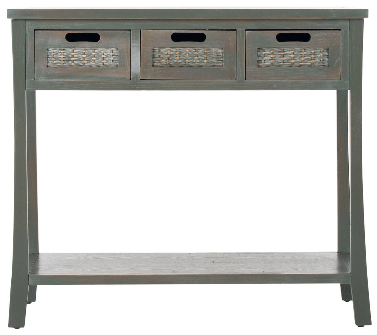 French Grey 3 Drawer Console W71467