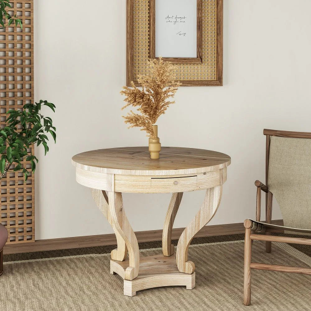 Small Round Wood Dining Table Z162