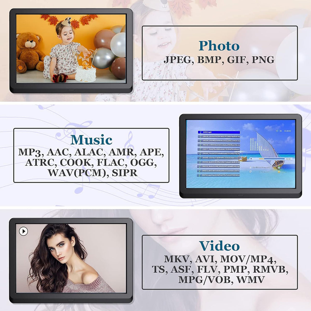 10.1 Inch 1920x1080 FHD IPS Digital Photo Frame N223608