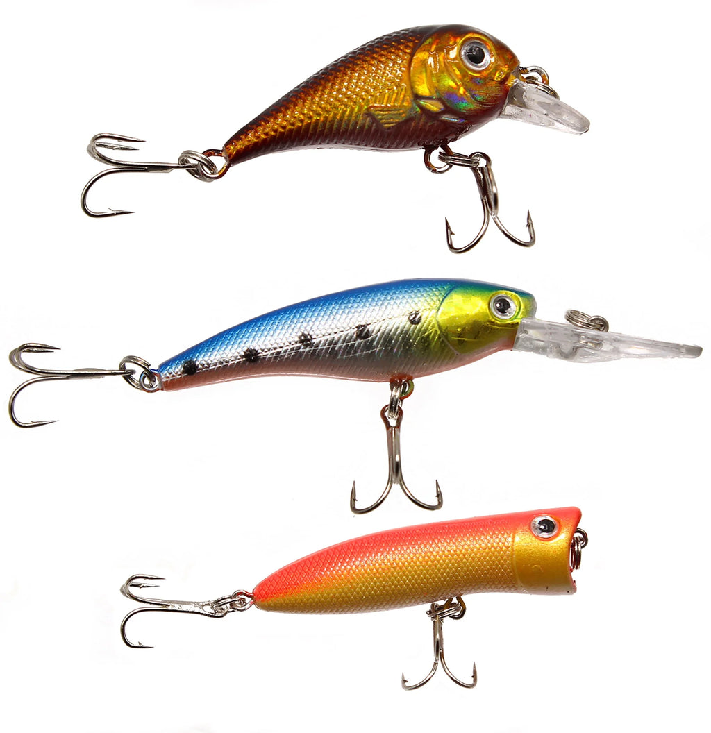 30 Topwater Fishing Lures with Hooks U586