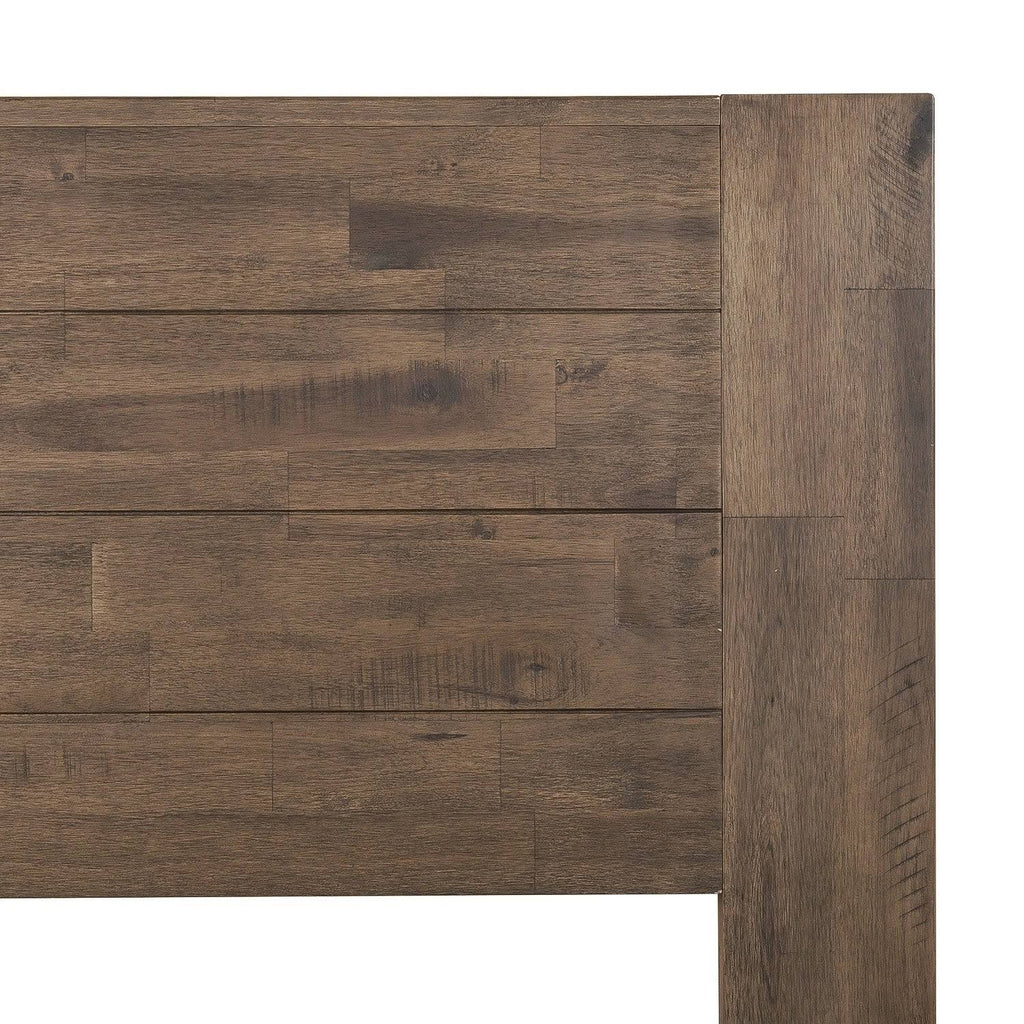 Queen Pine Wood Platform Bed L319