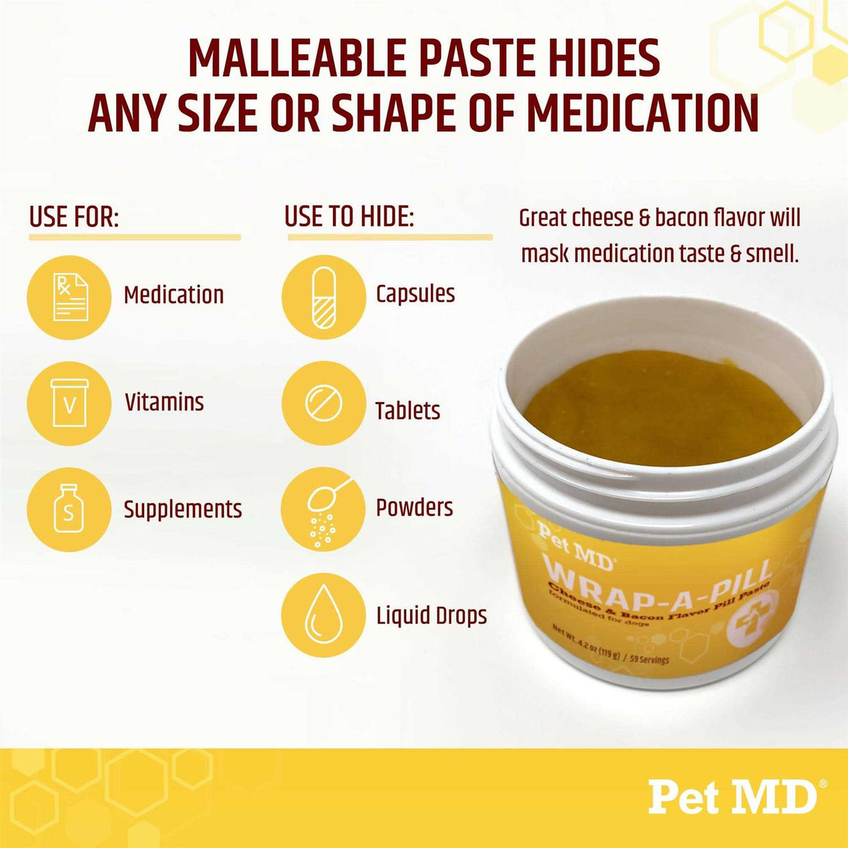 Cheese & Bacon Flavor Pill Paste for Dogs R16556