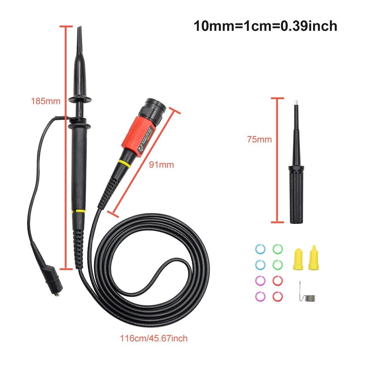 100MHz 100:1 Passive Probe BNC Connecto U7082