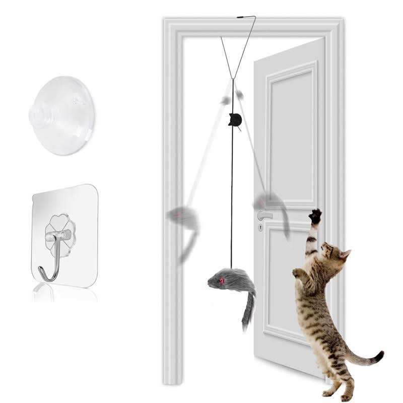 Hanging Door Cat Mouse Toys P365