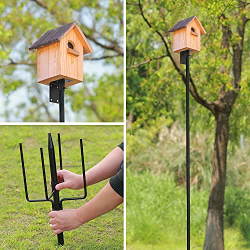 80 Inch Adjustable Bird House Pole Mount Kit with 5 Prongs G419