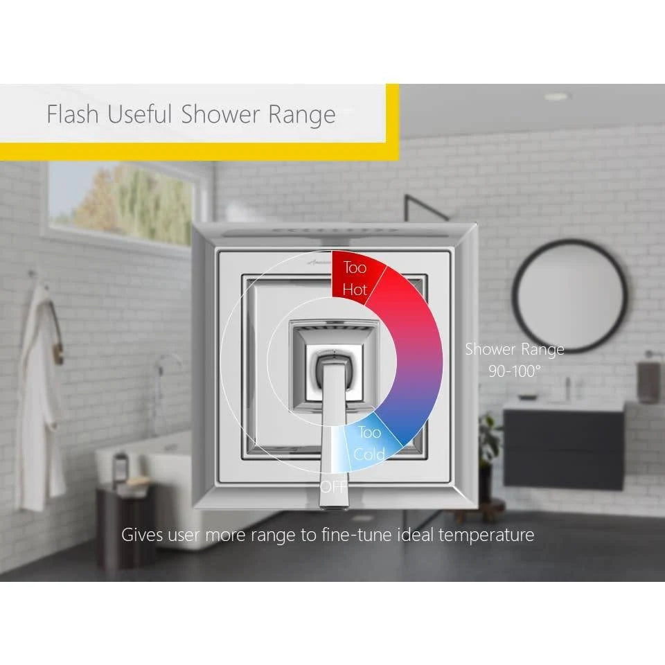 Round Shower Only Trim Kit with Cartridge, Polished Chrome U59253