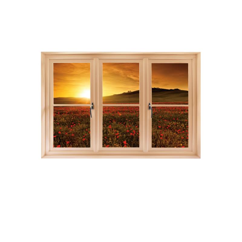 Poppy Field at Sunset Wall Decal D1224
