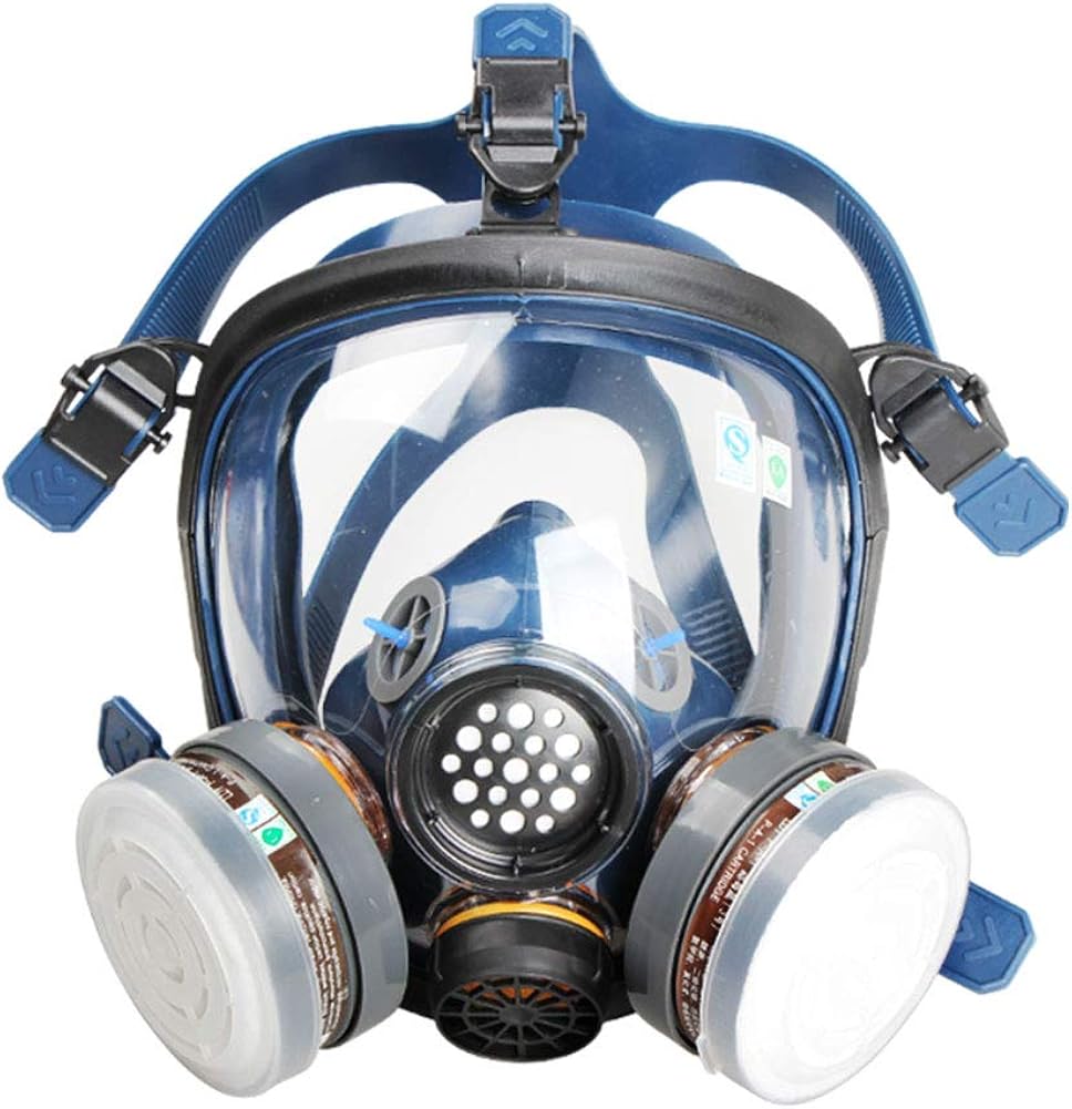 Full Face Respirator Mask with Filters Pack of 2 O34906