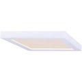 White LED Square Disc Flush Mount Light Fixture W75555