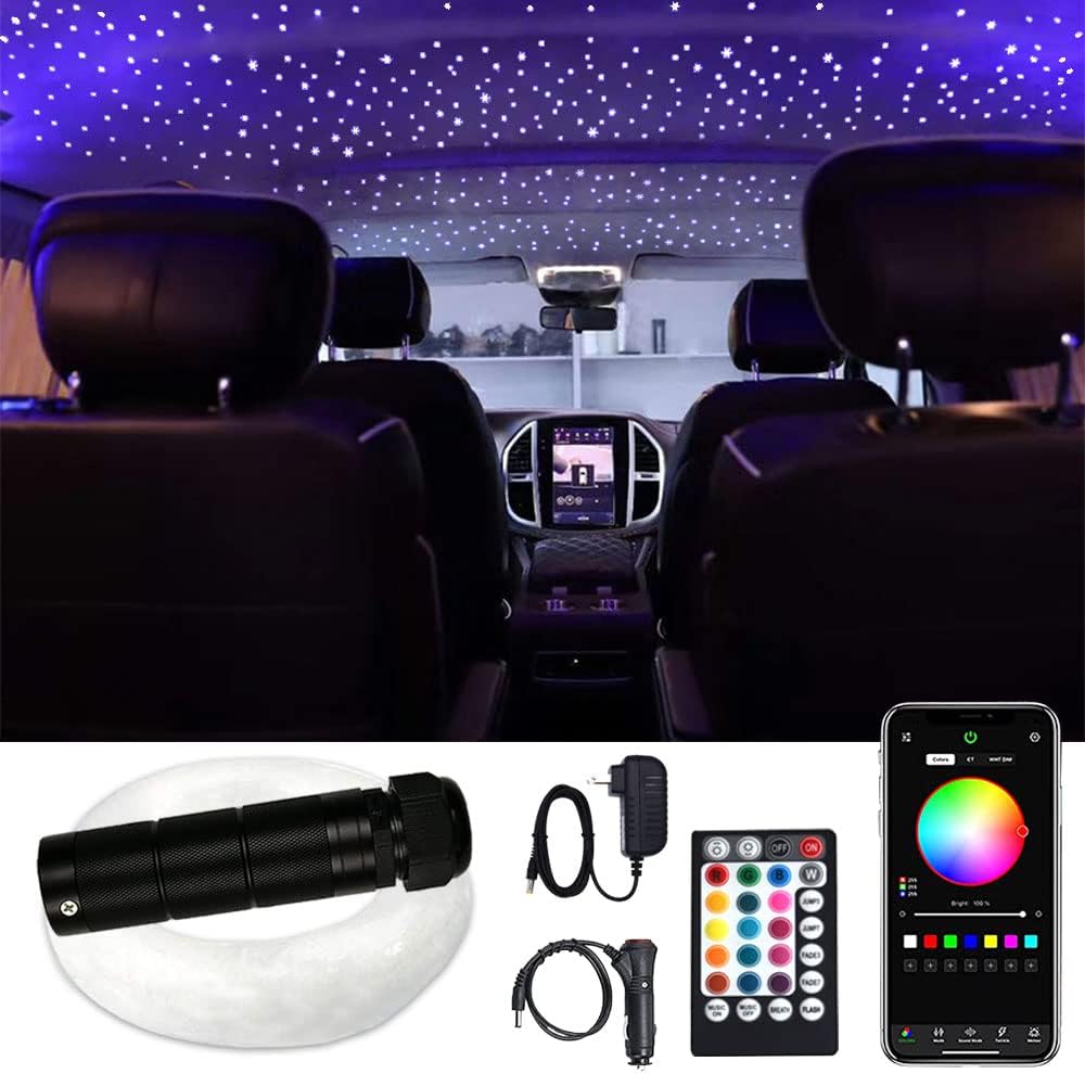 6W RGB LED Fiber Optic Light Star Ceiling Kit W69808