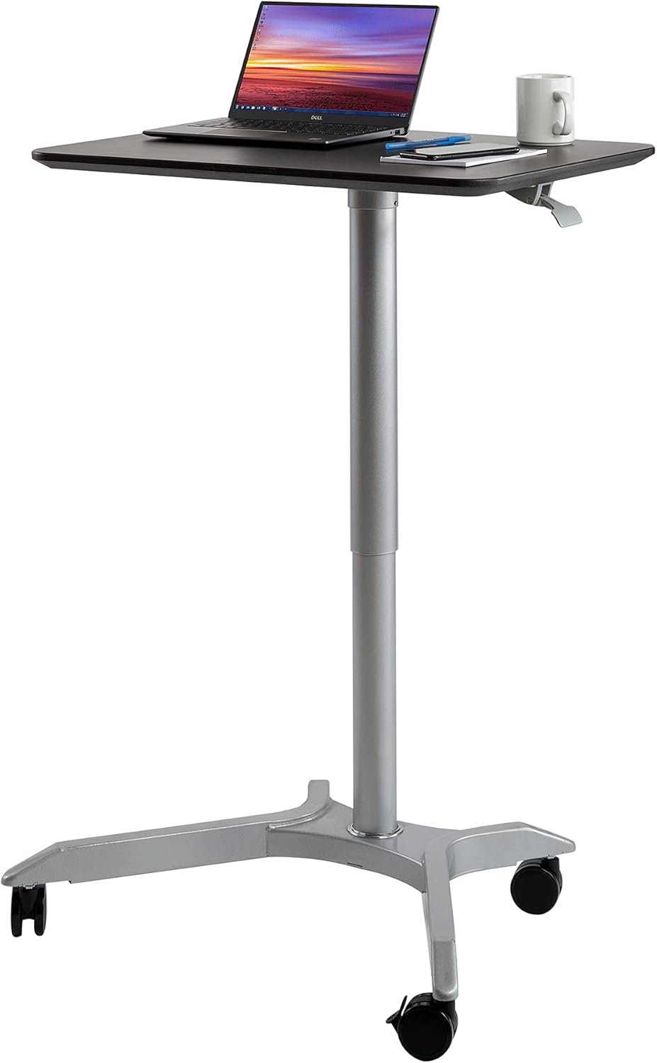 Mobile Rolling Height Adjustable Laptop Workstation Desk with Wheels E101
