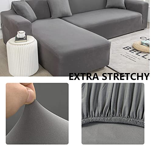 2Pcs L Shape Sectional Couch Covers X766