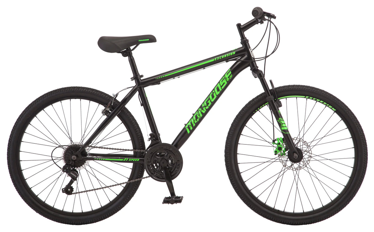 26 inch 21 speeds Black Green Mountain Bike O25451