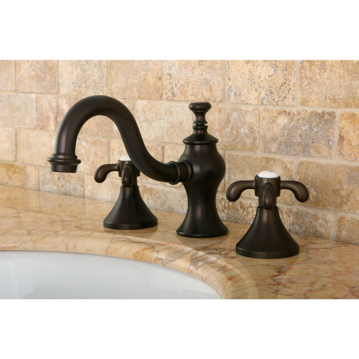 Widespread Bathroom Faucet Oil Rubbed Bronze L430373