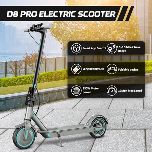 Electric Scooter with 8.5" Honeycomb Tire, Foldable Aluminum Alloy E-Scooter O178356