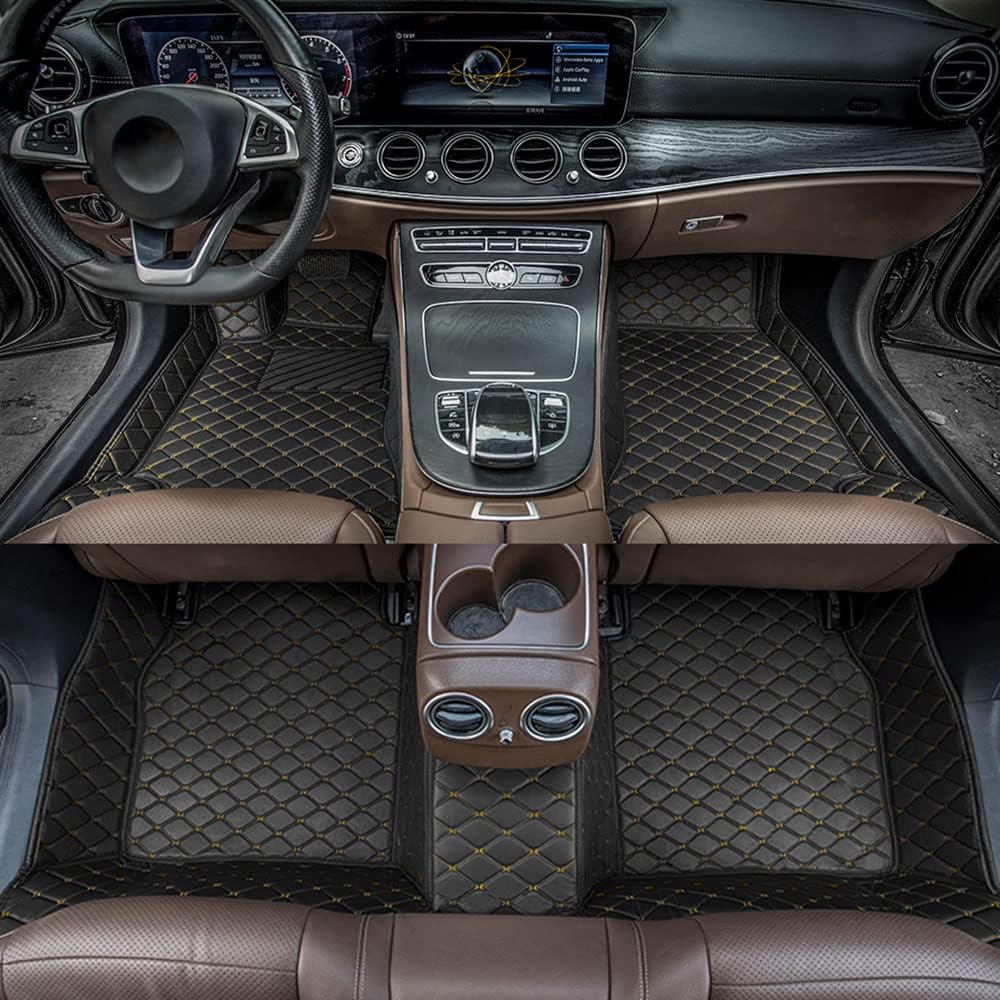 Custom All Weather Non-Slip Leather Car Floor Mats L6814