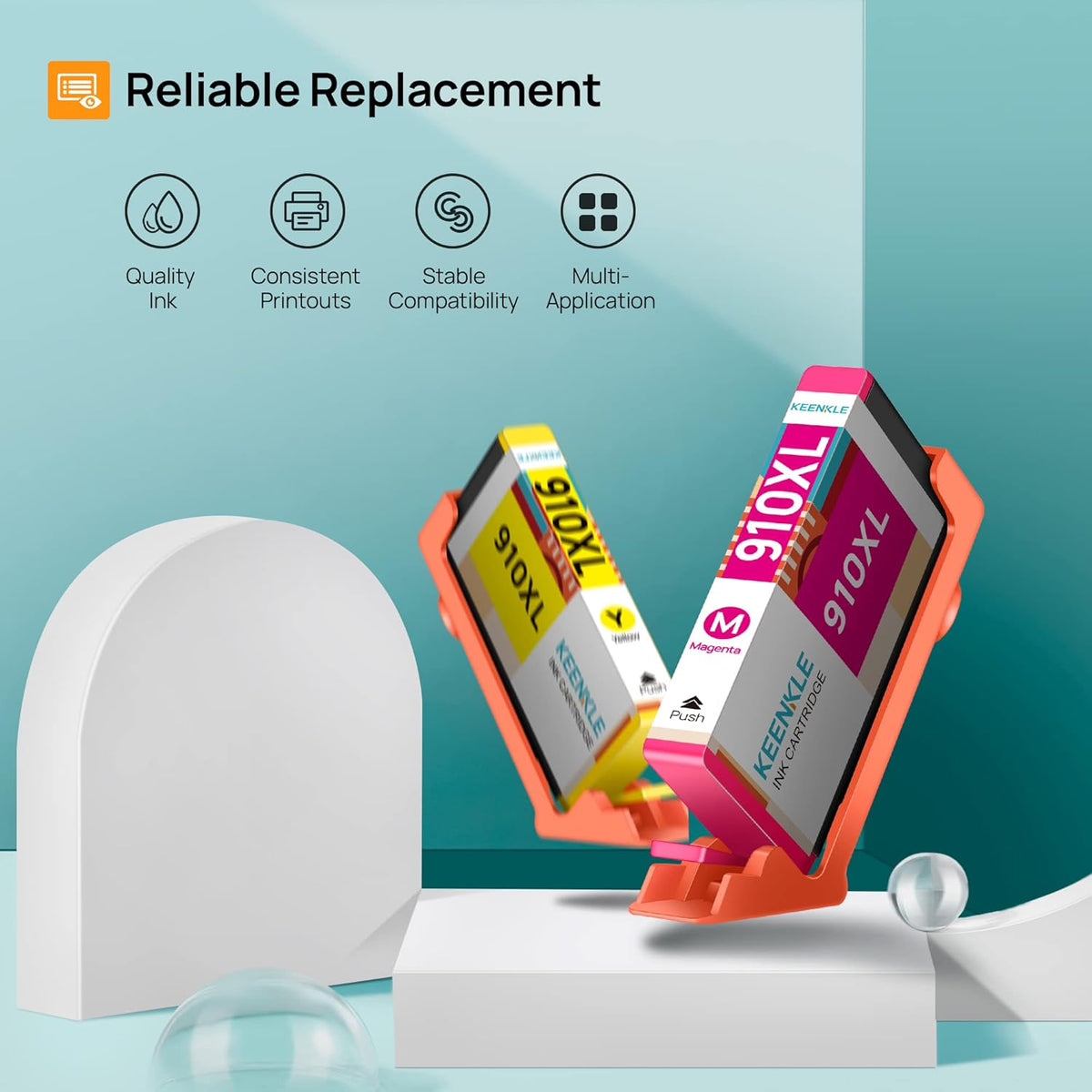 Remanufactured Ink Cartridge Replacement Black Cyan Magenta Yellow V525