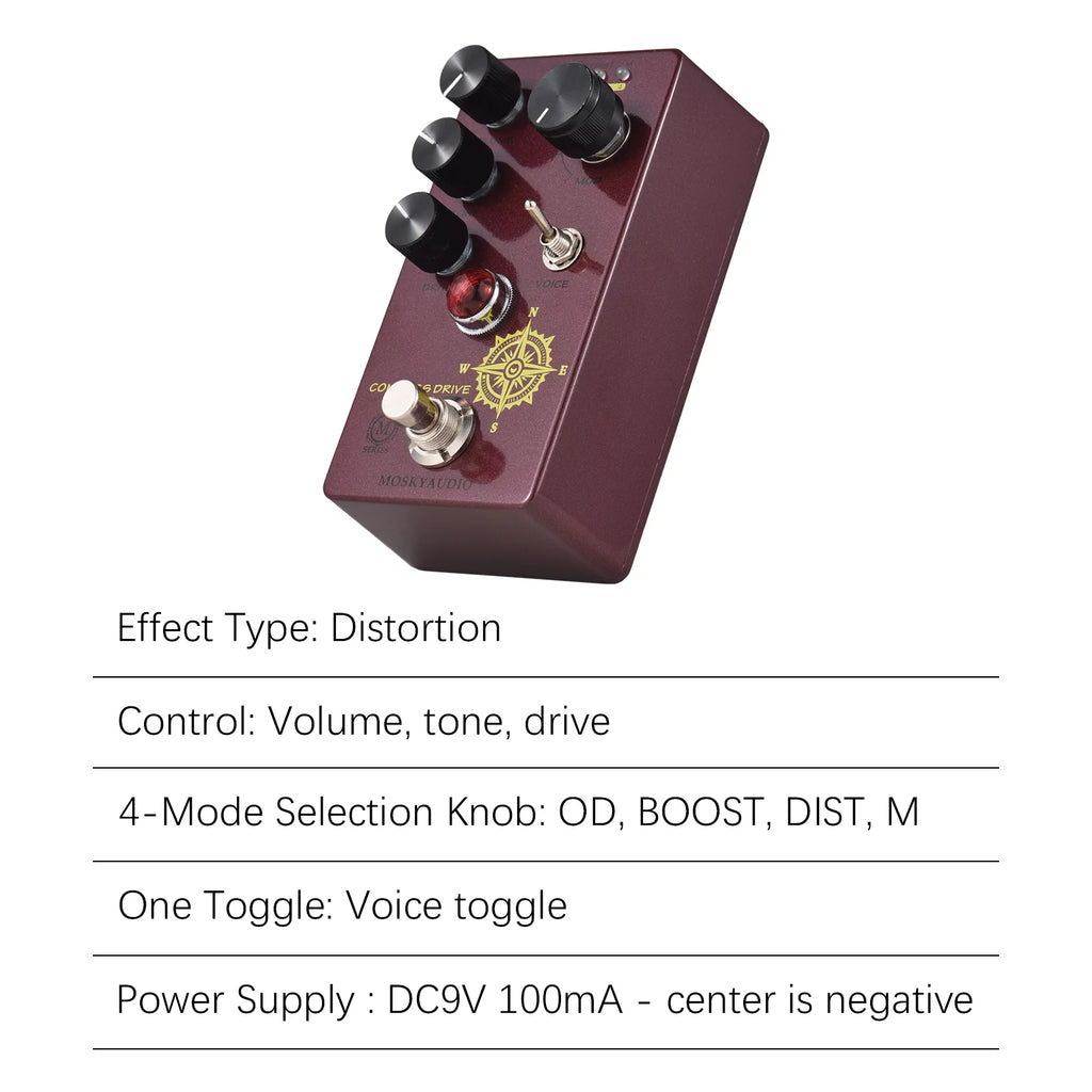 Compact Overdrive Guitar Effect Pedal F674