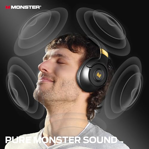 Black Active Noise Cancelling Over Ear Bluetooth Headphones M484