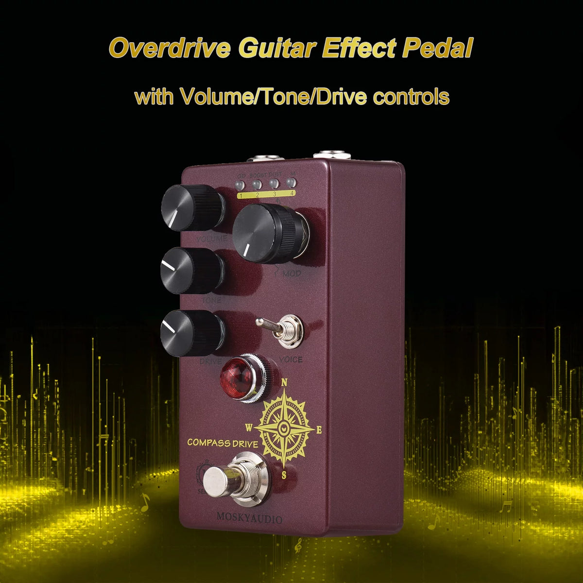 Compact Overdrive Guitar Effect Pedal F674