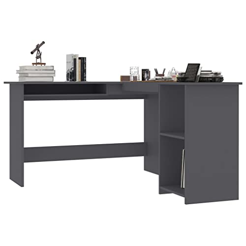 L-Shaped Corner Desk Sonoma Oak 47.2"x55.1"x29.5" Engineered Wood U724