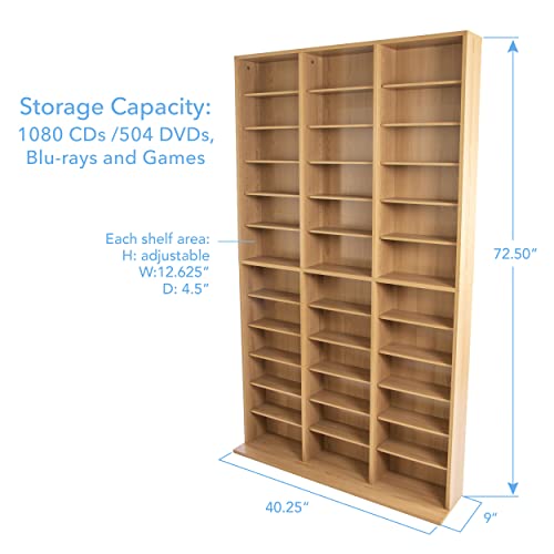 Maple Media Storage Cabinet K63465