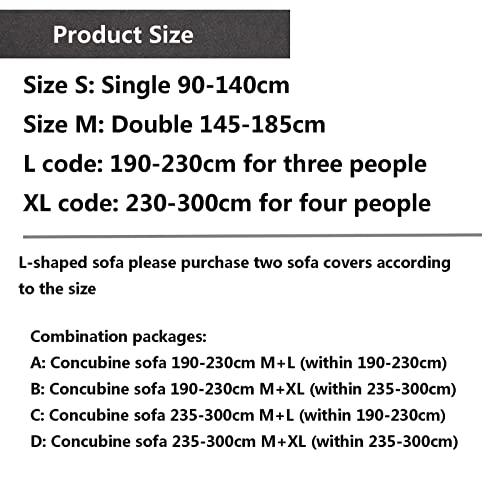 2Pcs L Shape Sectional Couch Covers X766