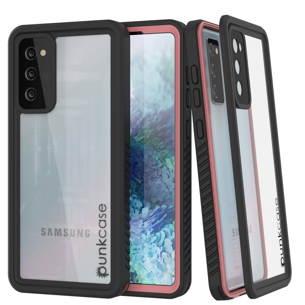 Water/Shock/Snowproof Slim Screen Protector Case Pink S7035