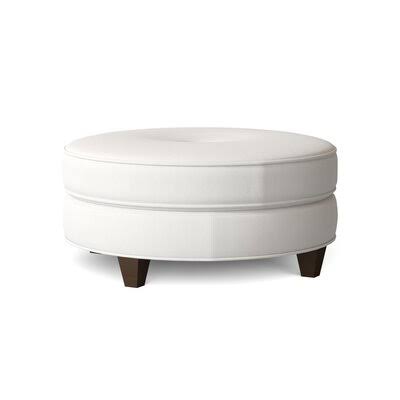 Classic Bleach White Cocktail Ottoman D697680