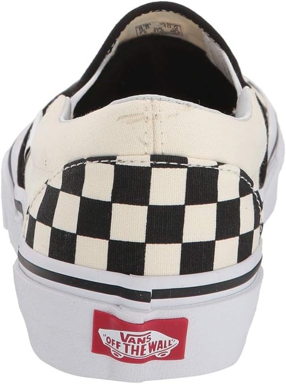 Checkerboard Black White Slip-On Shoes I580129