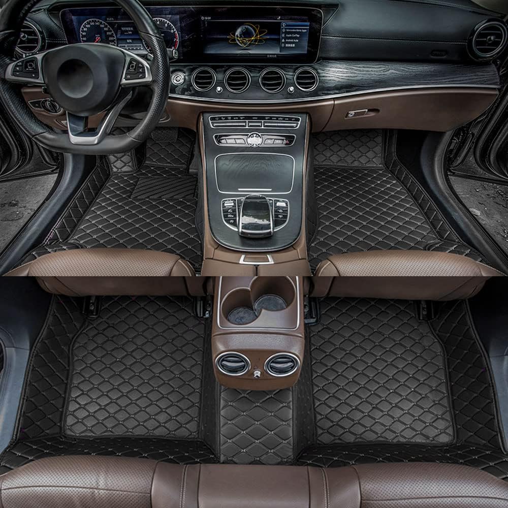 Custom All Weather Non-Slip Leather Car Floor Mats L6814