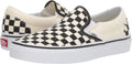 Checkerboard Black White Slip-On Shoes I580129