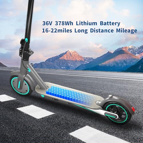 Electric Scooter with 8.5" Honeycomb Tire, Foldable Aluminum Alloy E-Scooter O178356