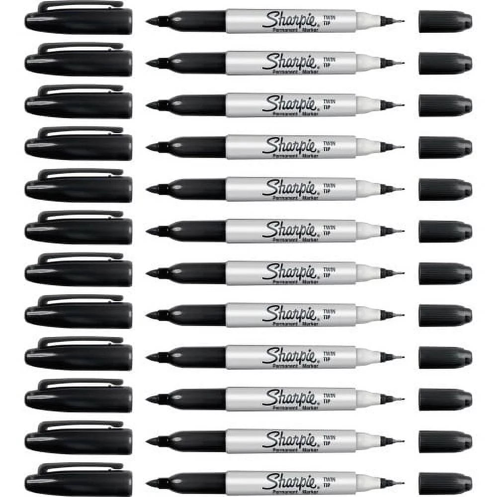 12 Box Twin Tip Markers Ultra Fine Fine Point X3544