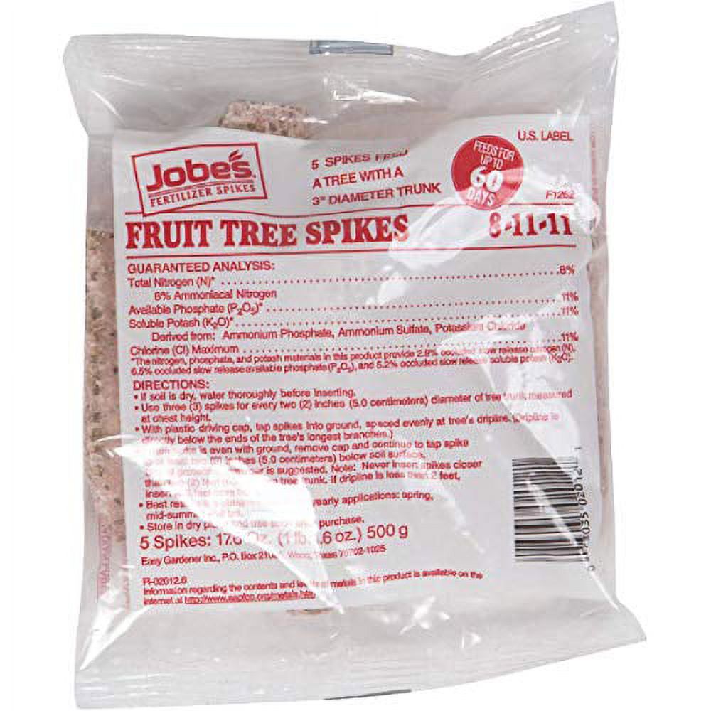 Fruit Tree Fertilizer Spikes, 8-11-11, 5-Pk. Q811