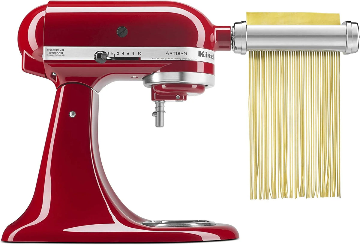 White Pasta Press Attachment with 6 Interchangeable Pasta Plates E339