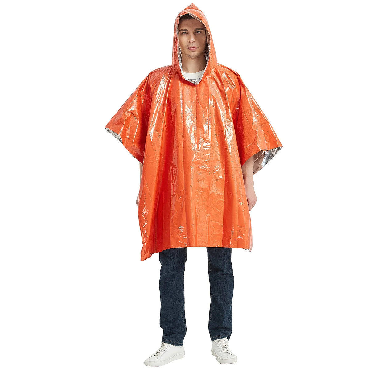 Waterproof Thermal Poncho Raincoat with Bag and Tent Shelter A671548
