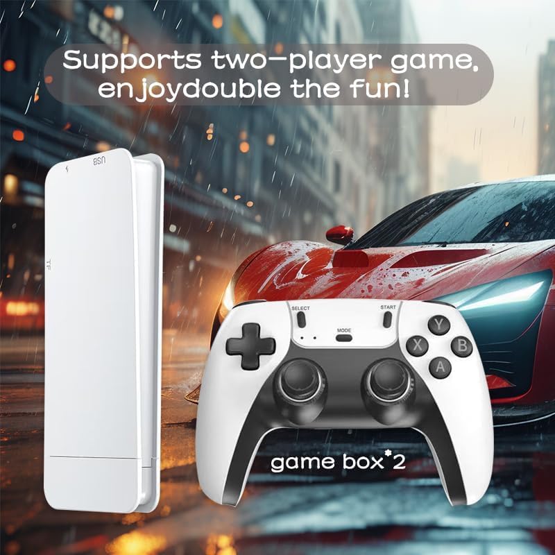 Wireless Retro Game Console Stick with 128G & 30000+ Games, 4K HDMI Output E903