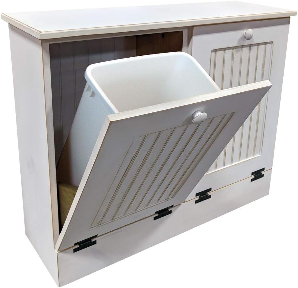 Wooden Trash Cabinet I181