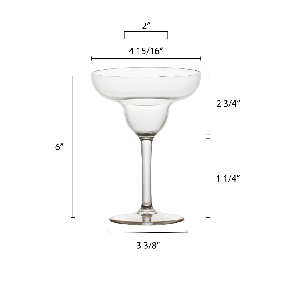 11 oz Clear Polycarbonate Margarita Glass W985
