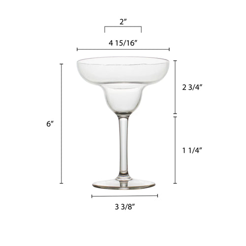 11 oz Clear Polycarbonate Margarita Glass W985