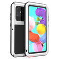 White Shockproof Armor Hybrid Phone Case for Samsung Galaxy A71 Z94880