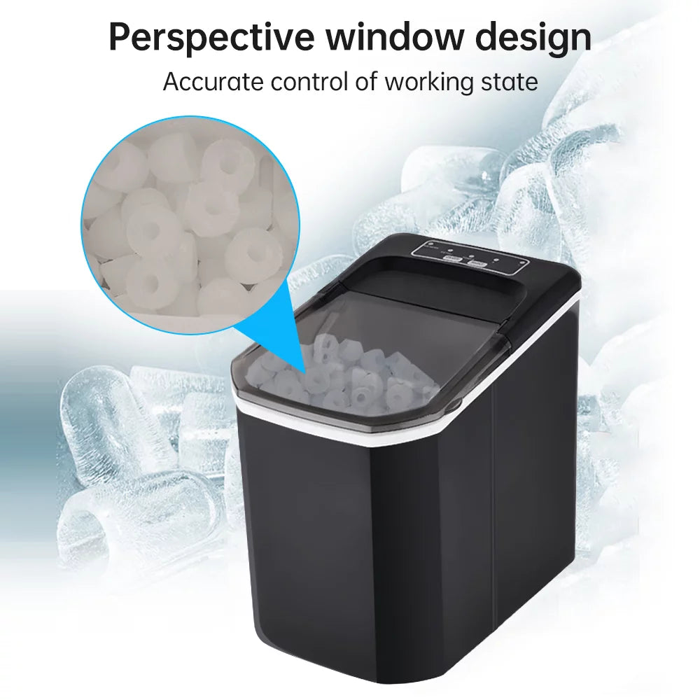 Countertop Ice Maker, 26lbs in 24Hrs, Self-Cleaning Ice Machine with Basket U917601