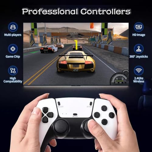 Wireless Retro Game Console Stick with 128G & 30000+ Games, 4K HDMI Output E903
