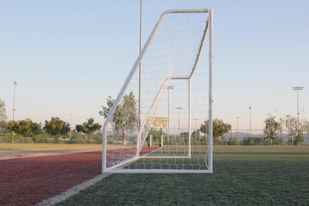 24x8 Regulation Soccer Goal with 3.5mm Nets Galvanized Steel E87899