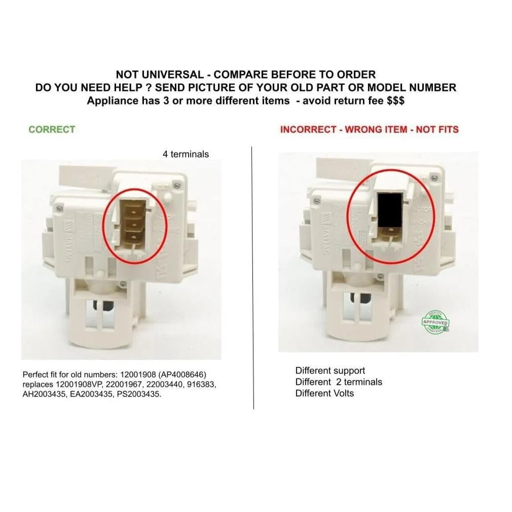 Compatible Washer Lid Switch C70703