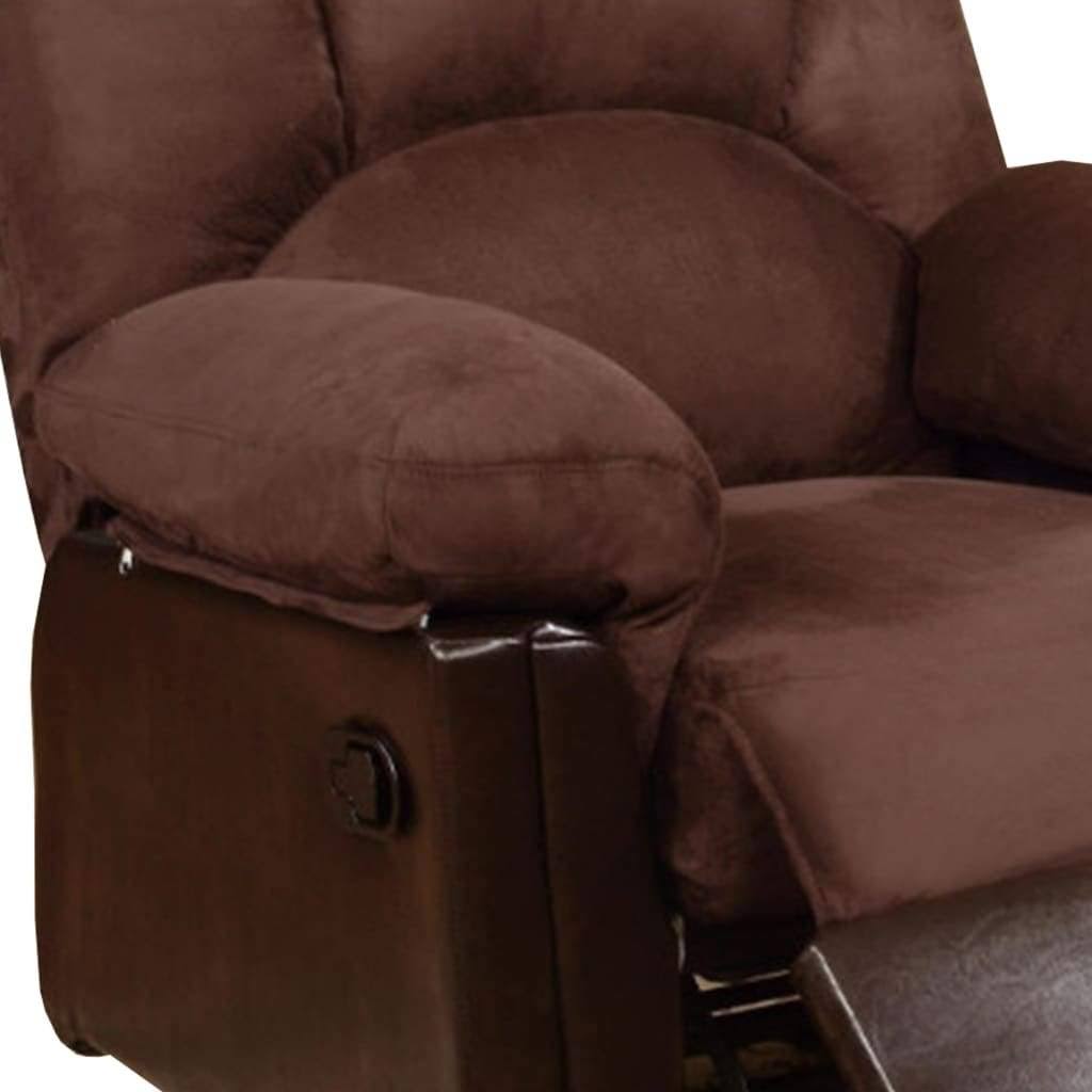 Chocolate Glider Recliner D9235